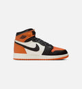 Air Jordan 1 Retro High OG Shattered Backboard Big Kids' Lifestyle Shoes - Black/Sail/Starfish
