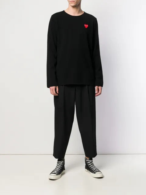Comme Des Garçons Play logo patch jumper