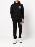 AMIRI rhinestone-embellished graphic-logo hoodie