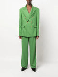 Ahluwalia colour-block double-breasted blazer