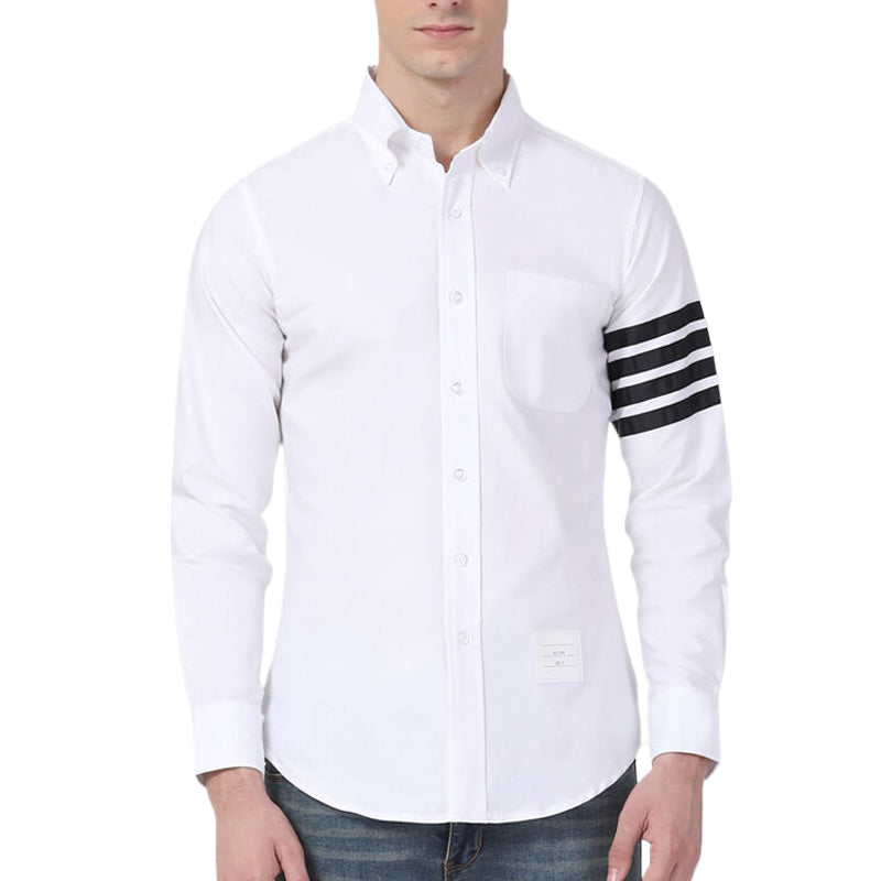 Four-Bar Oxford Casual Shirt | Thom Browne