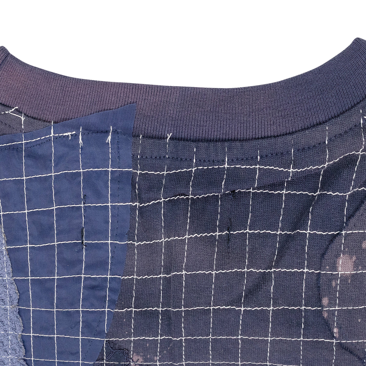 INDIGO GRID SHORT SLEEVE T-SHIRT