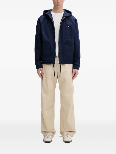 Kenzo logo-embroidered zip-up jacket