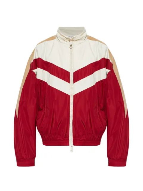 DSQUARED2 chevron-patterned high-neck bomber jacket