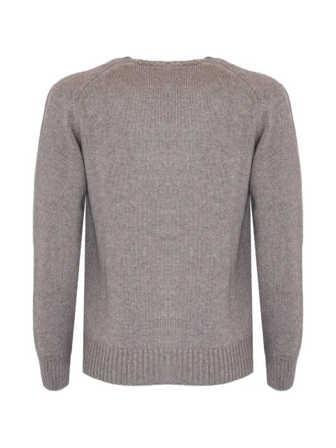 Cruciani button-fastening ribbed-trim cardigan