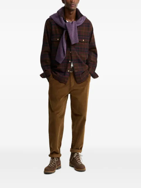 Barbour Armstrong tartan-check cotton shirt jacket