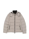 Moorer Brett hooded quilted jacket