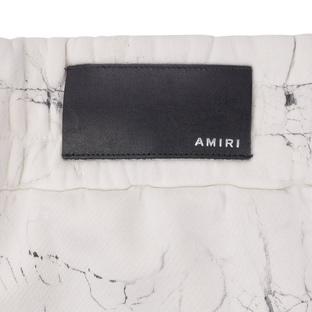 White Cracked Dye Logo Sweatpants