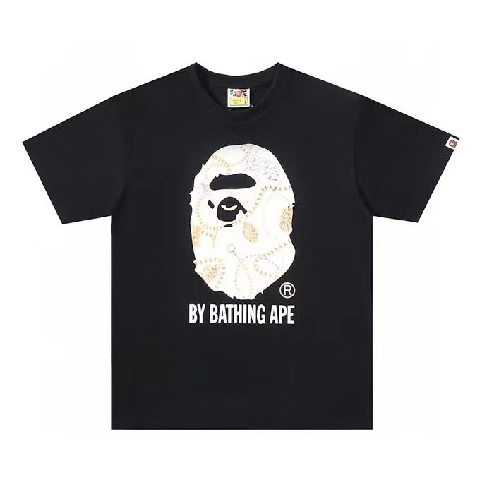 2026 New BAPE Ape Head Graphic Tee Loose Couple Short Sleeve T-Shirt