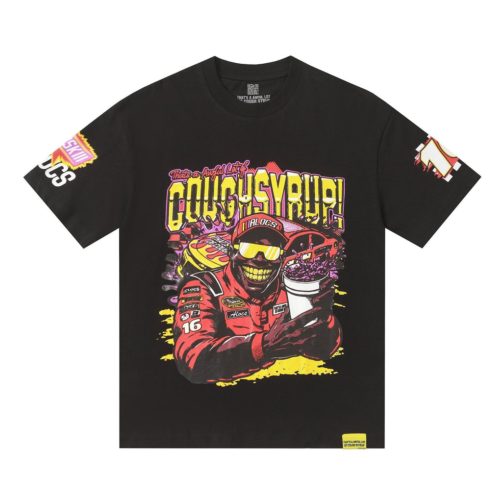 THAT'S A AWFUL LOT OF COUGH SYRUP Racing Graphic Short-Sleeve T-Shirt