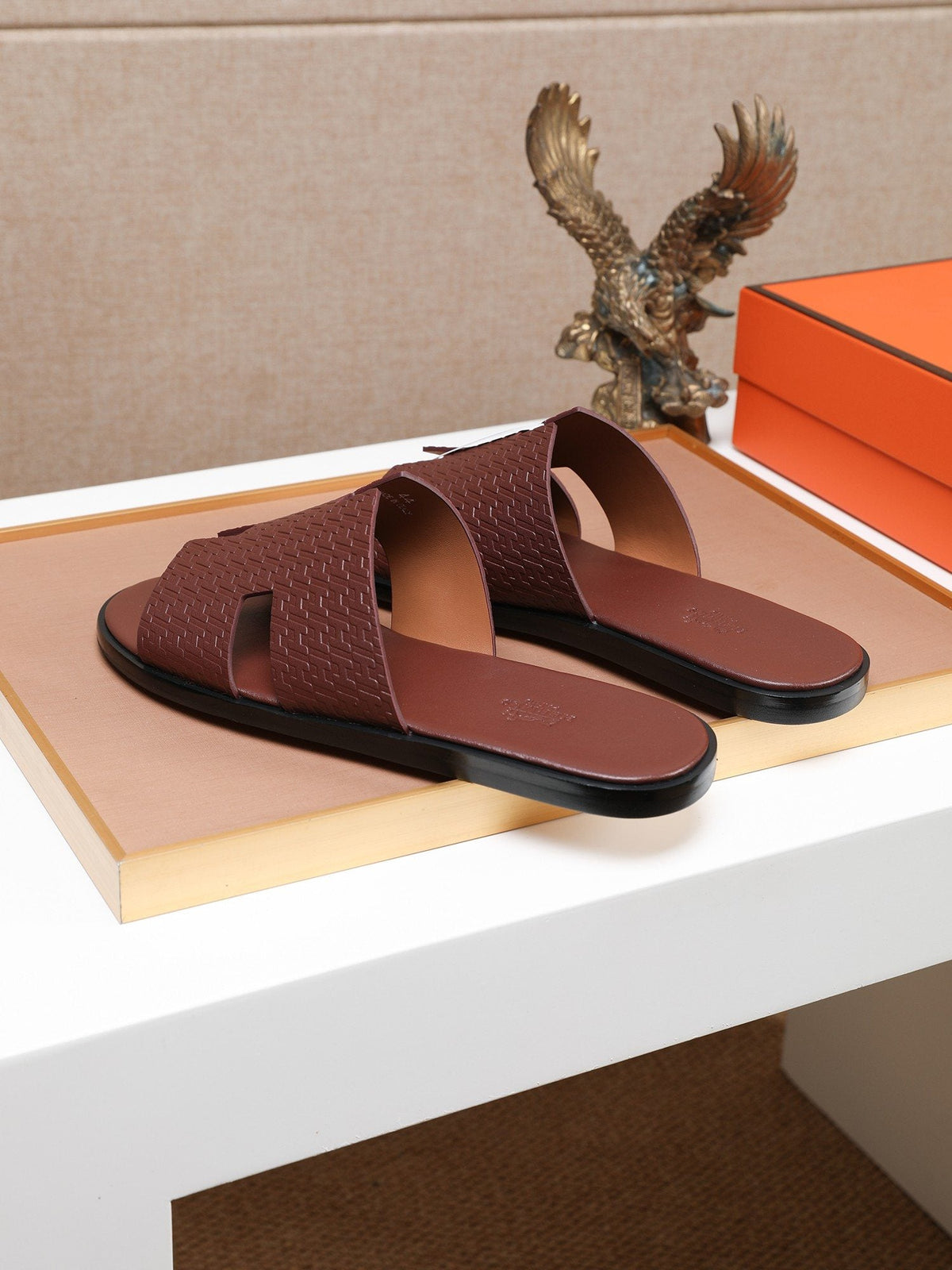 Hermès H-Cutout Slide Sandals